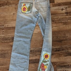 Brand new Hand Painted Women's Lucky Brand Jeans